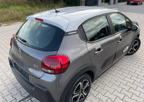 Citroen C3 cena 58900 przebieg: 10000, rok produkcji 2022 z Leszno małe 407